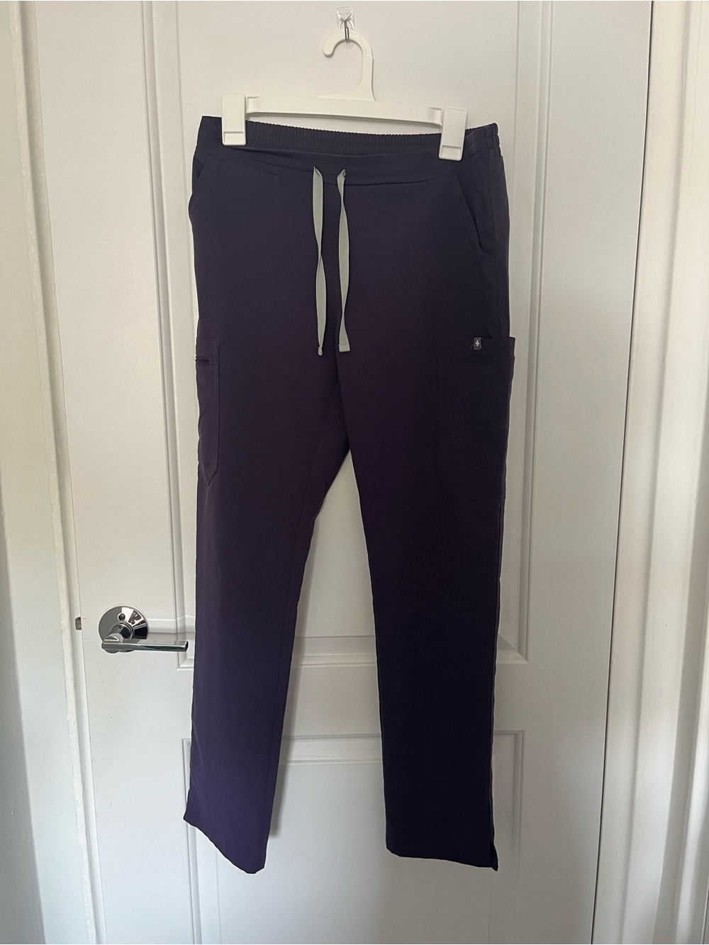 Figs Women's Dark Purple Drawstring Jogger Sweatpants